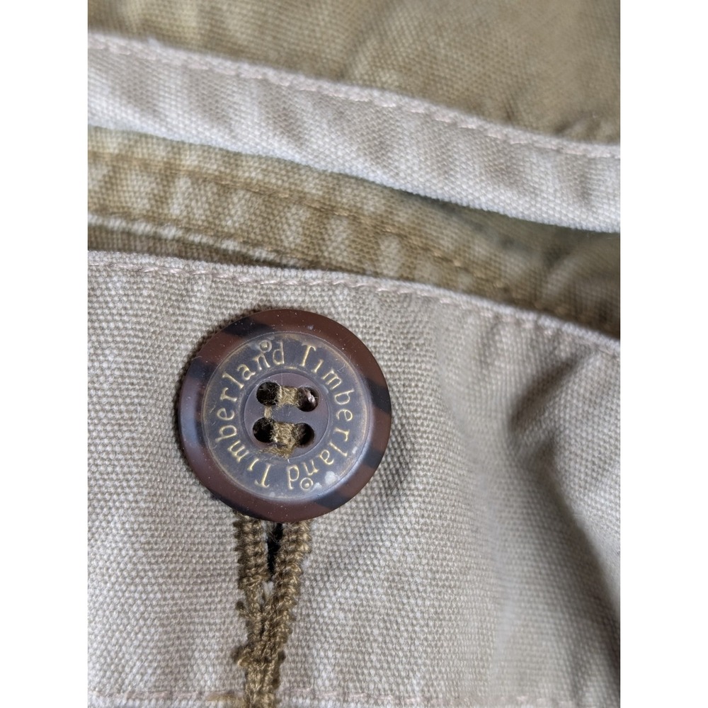 VTG Timberland WeatherGear Mens Barn Coat Chore Jacket MED Heavy Duty Canvas 90s - Picture 9 of 16